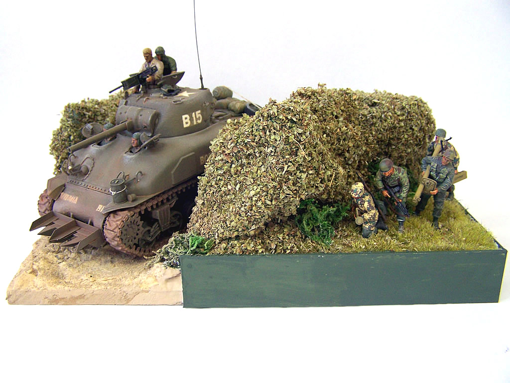 Sherman & Germans Diorama